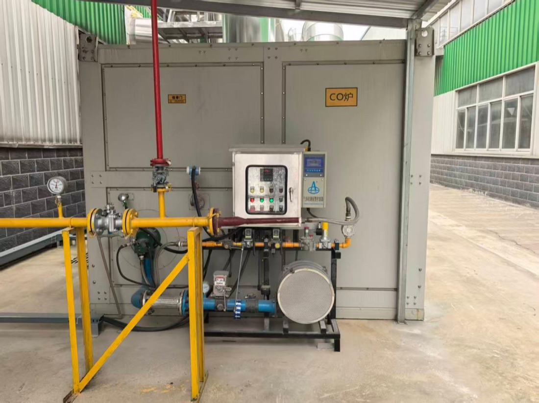 Combustion unit used in a powder-coating curing line