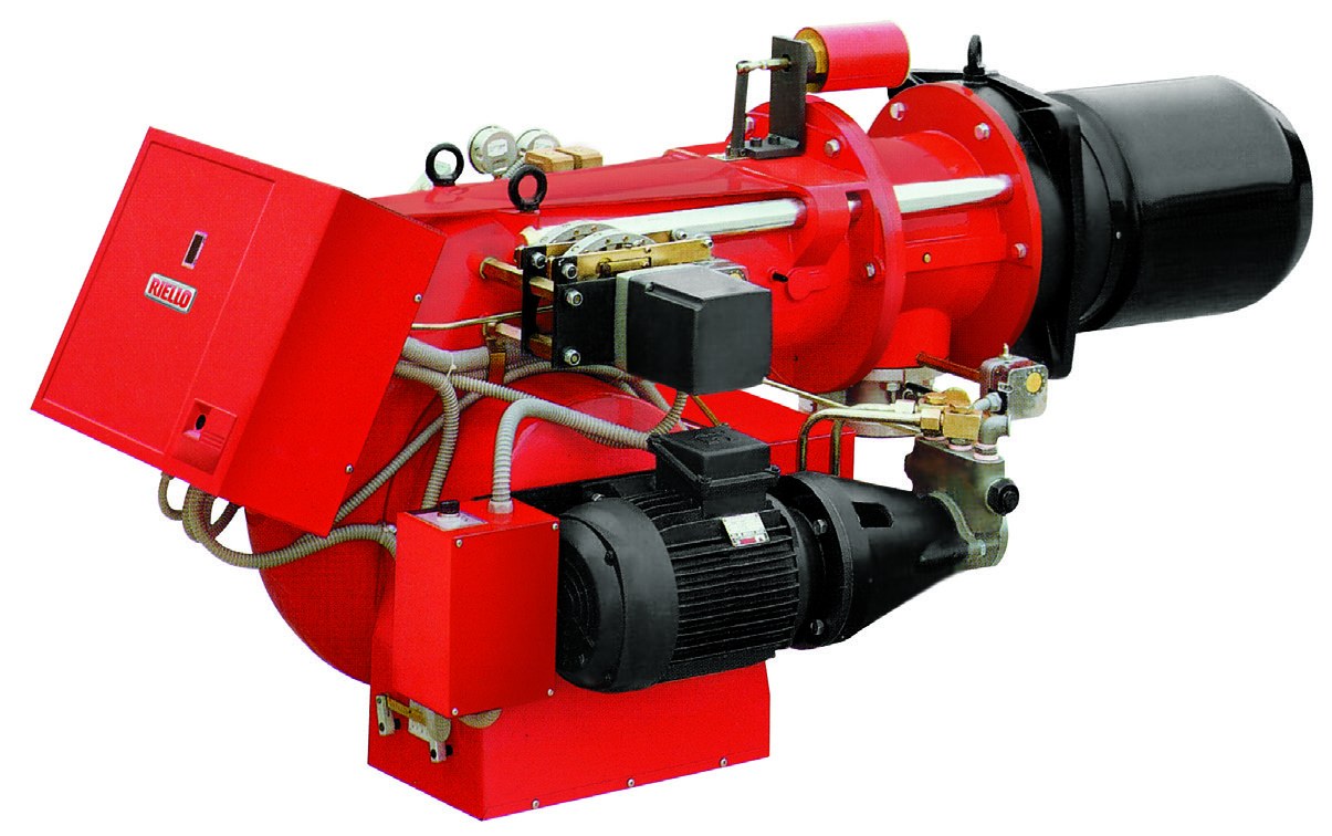 Riello GI/EMME 1400 dual fuel gas / light oil burner, 407/820-1540 kW